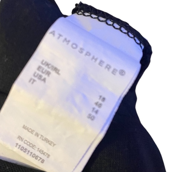 Atmosphere Black Maxi Graphic Women's Dress, Size 14 (NWOT) - Picture 8 of 9